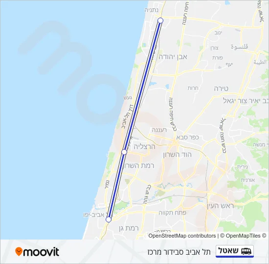 שאטל Shuttle Line Map