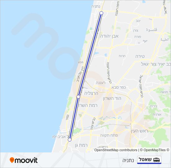 שאטל Shuttle Line Map