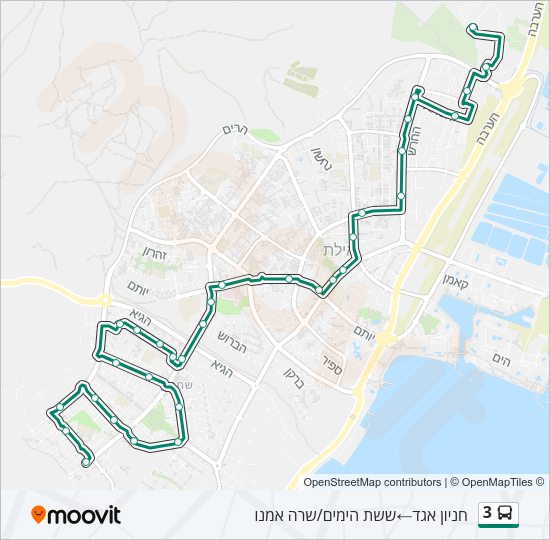 3 Bus Line Map