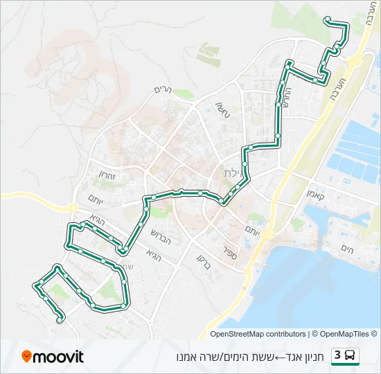 3 Bus Line Map