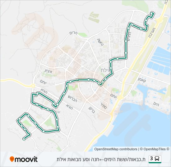 3 Bus Line Map