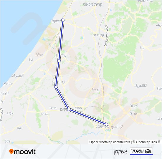 שאטל Shuttle Line Map