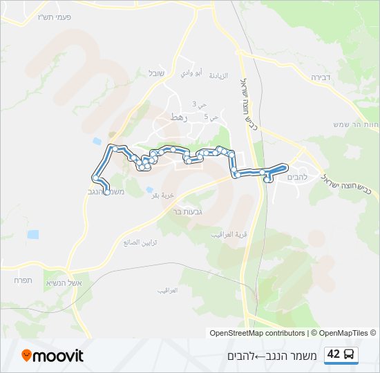 42 Bus Line Map