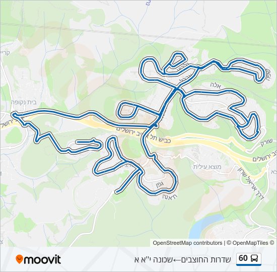 Автобус 60: карта маршрута