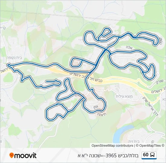 Автобус 60: карта маршрута