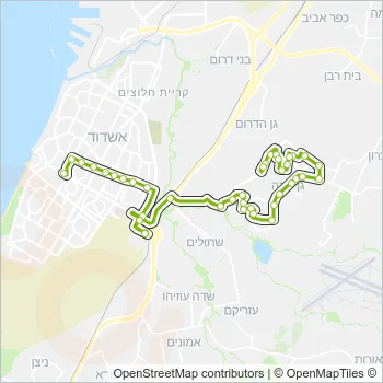 17א Bus Line Map