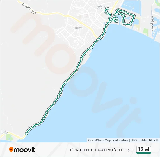 16 Bus Line Map