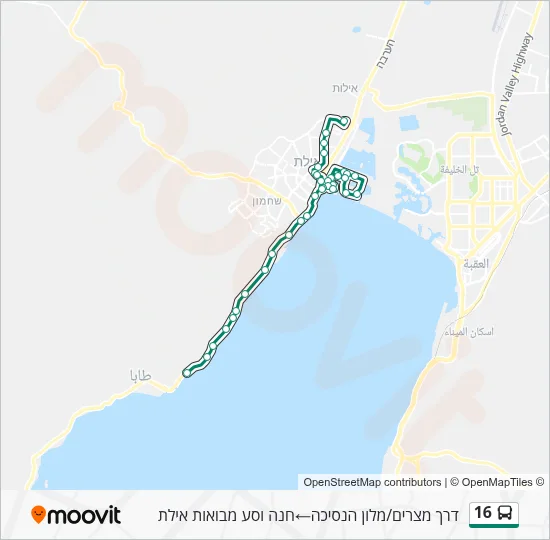 16 Bus Line Map