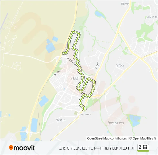 2 Bus Line Map