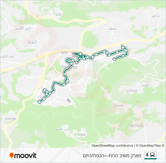 4 Bus Line Map