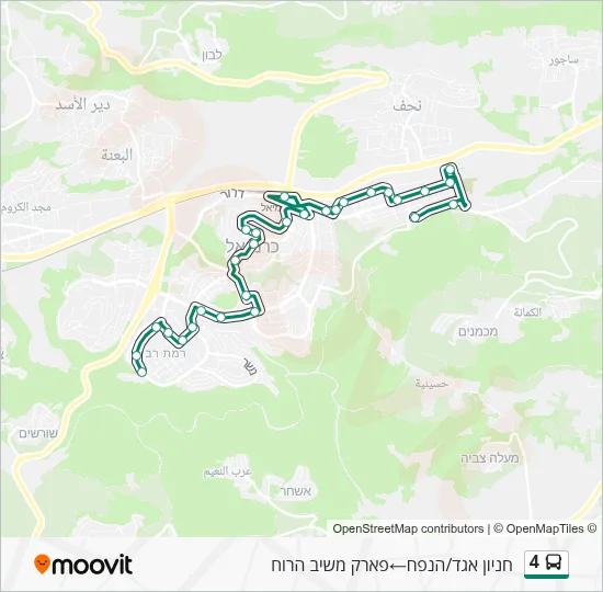 4 Bus Line Map