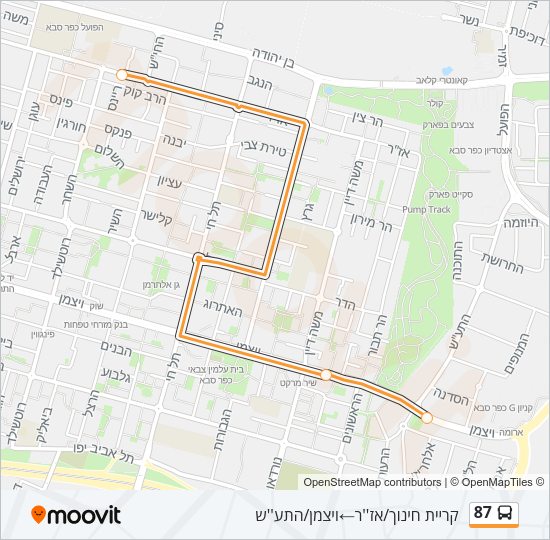 87 Bus Line Map