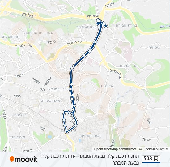 503 Bus Line Map