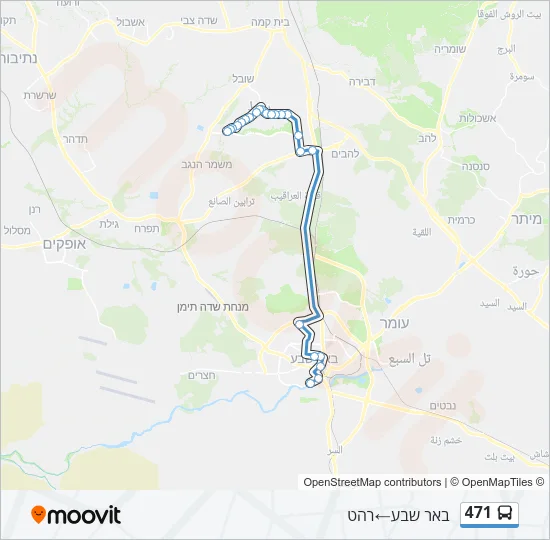 471 Bus Line Map