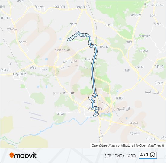 471 Bus Line Map
