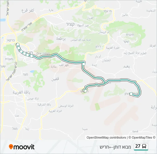 27 Bus Line Map