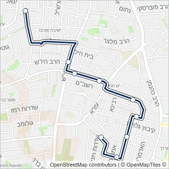 912 Bus Line Map