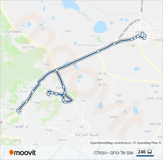 246 Bus Line Map