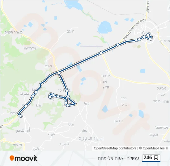 246 Bus Line Map