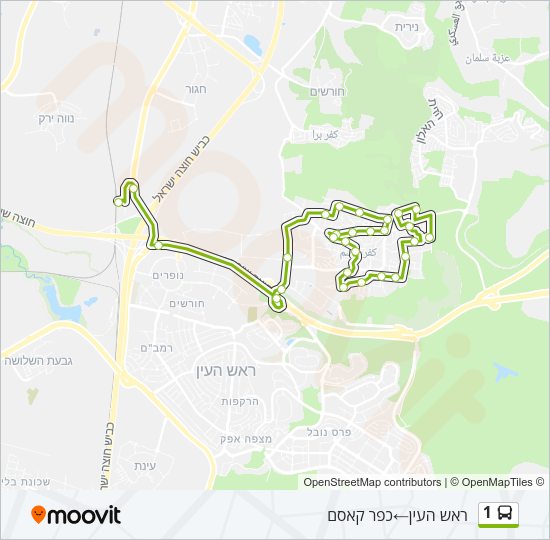 1 Bus Line Map