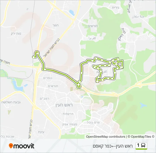 1 Bus Line Map