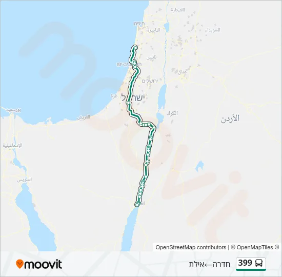 399 Bus Line Map