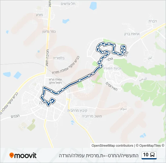 10 Bus Line Map