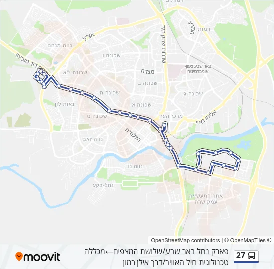 27 Bus Line Map