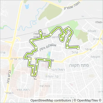 55 Bus Line Map