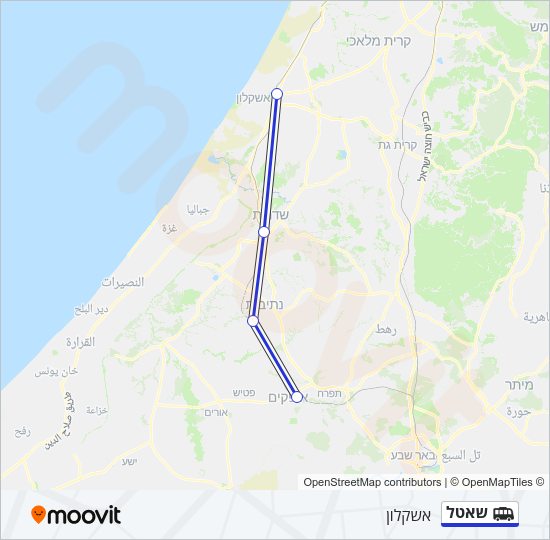 שאטל Shuttle Line Map
