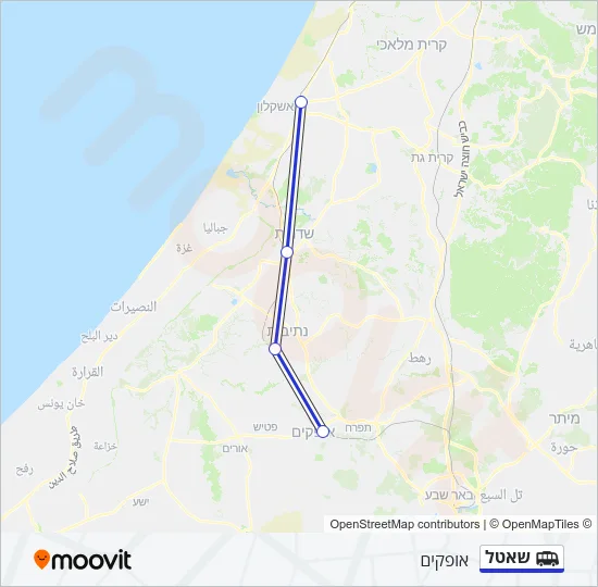 שאטל Shuttle Line Map