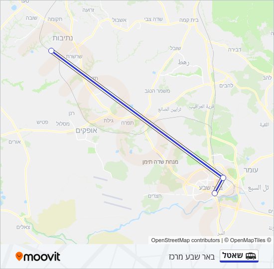 שאטל Shuttle Line Map
