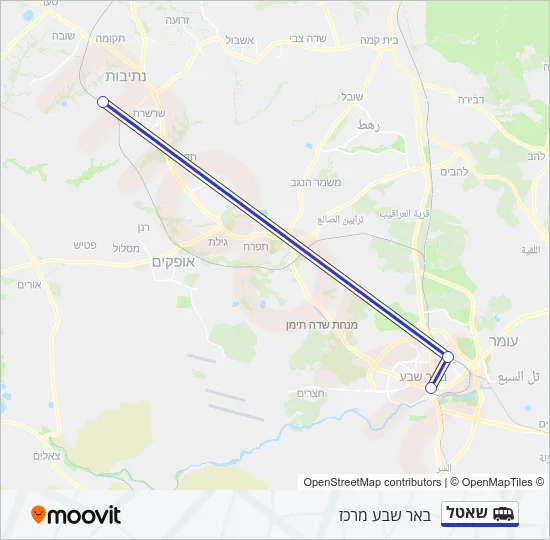 שאטל Shuttle Line Map