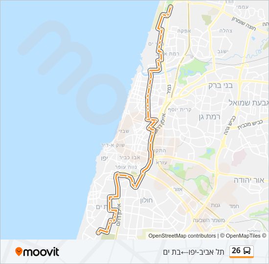 26 Bus Line Map