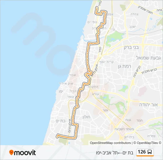 126 Bus Line Map