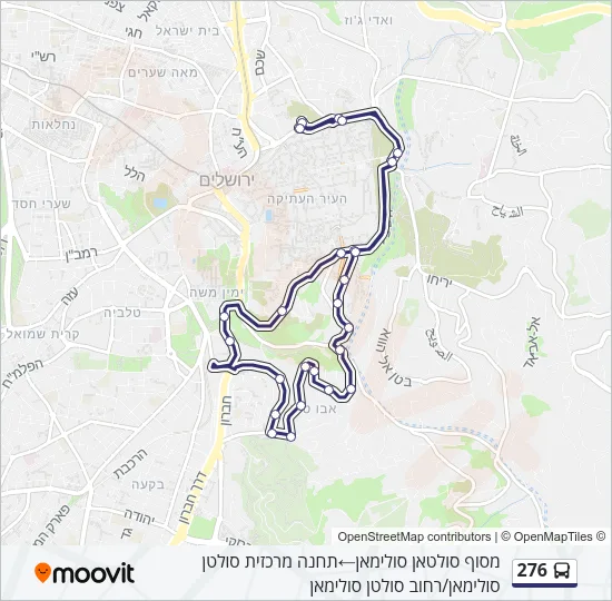 276 Bus Line Map