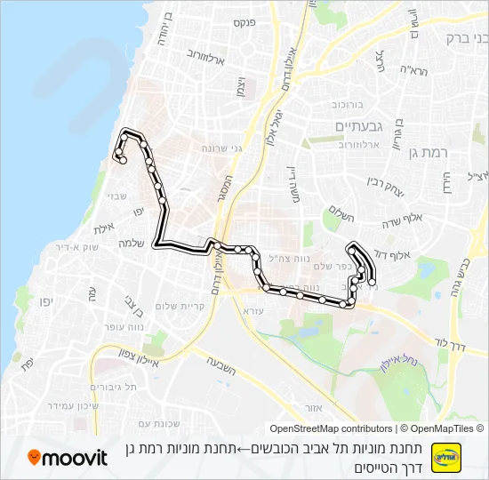 16-שירות Bus Line Map