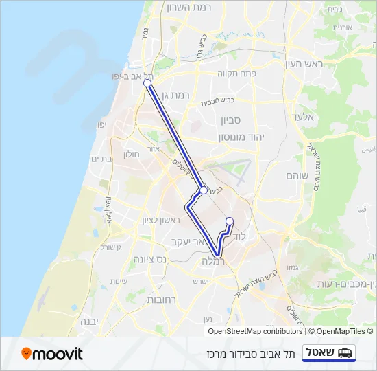 שאטל Shuttle Line Map