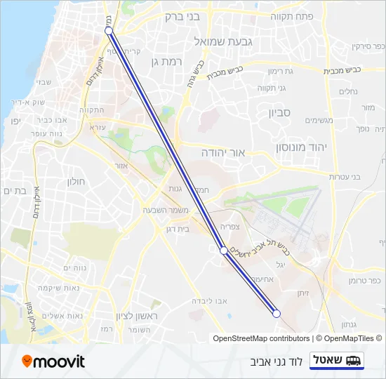שאטל Shuttle Line Map