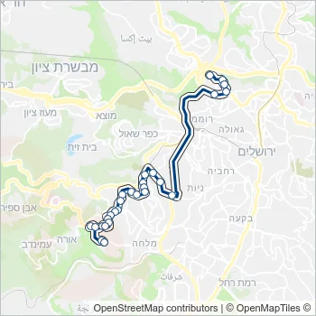 508 Bus Line Map