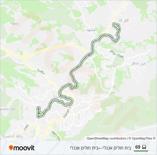 69 Bus Line Map