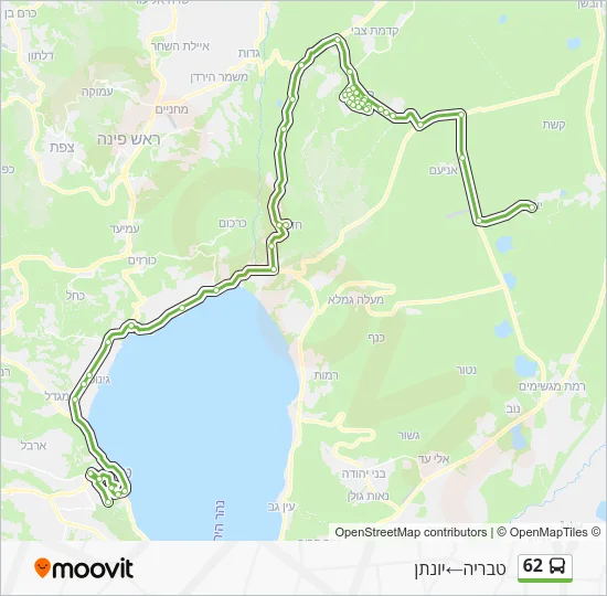 Автобус 62: карта маршрута