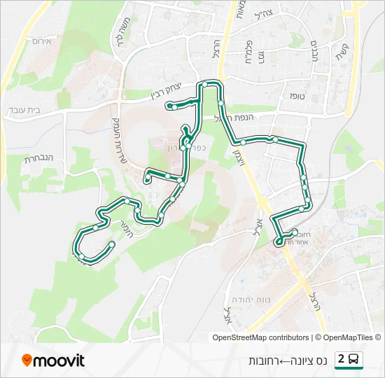 2 Bus Line Map