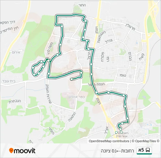 5א Bus Line Map