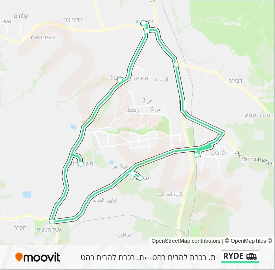 Маршрутка RYDE: карта маршрута