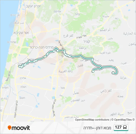 127 Bus Line Map
