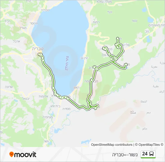 Автобус 24: карта маршрута