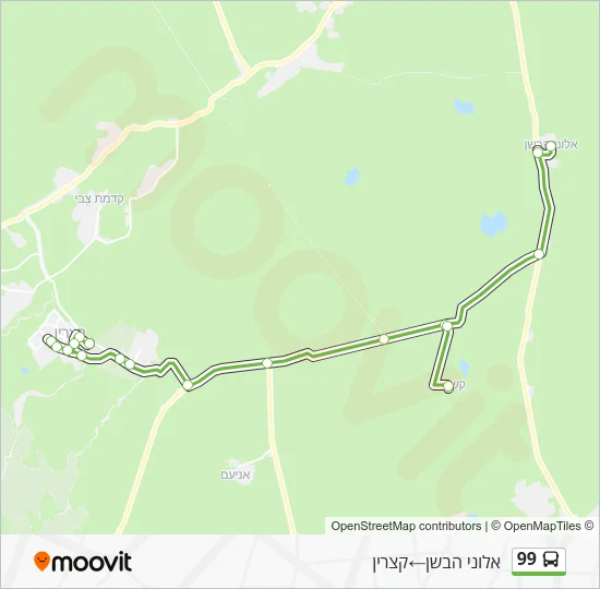 Автобус 99: карта маршрута