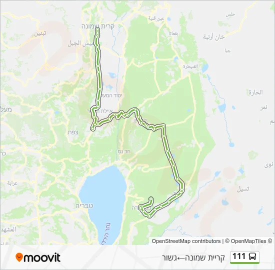 Автобус 111: карта маршрута