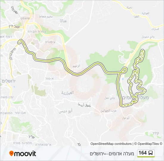 164 Bus Line Map